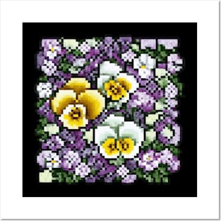 Pansy Blossom Vintage Bloom Since Retro Posters and Art